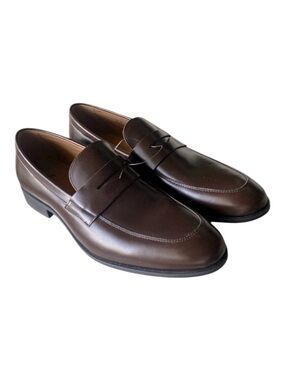 BOSS Italian Leather Penny Loafers Brown  Sizes 8, 8.5, 9 NWOT Go…Normcore